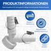 Double connection for washing machine, dishwasher, 1 inch, drain adapter