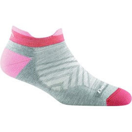 Darn Tough (Style 1047) Women's No Show Tab Ultra-Lightweight with Cushion Run Sock - grey - Large