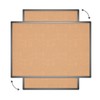VIZ-PRO Cork Notice Board, 36 X 24 Inches, Cork Bulletin