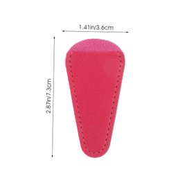 Baluue 3pcs Hair Cutting Scissors Leather Case Rosy Beige Hair Scissors Cover for Hairdressing Eyebrow and Nail Clippers and Portable Design