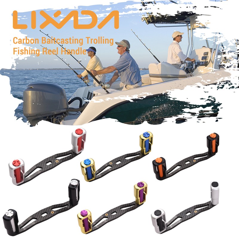 LIXADA Carbon Fishing Reel Crank Replacement Parts Fishing Reel Handle