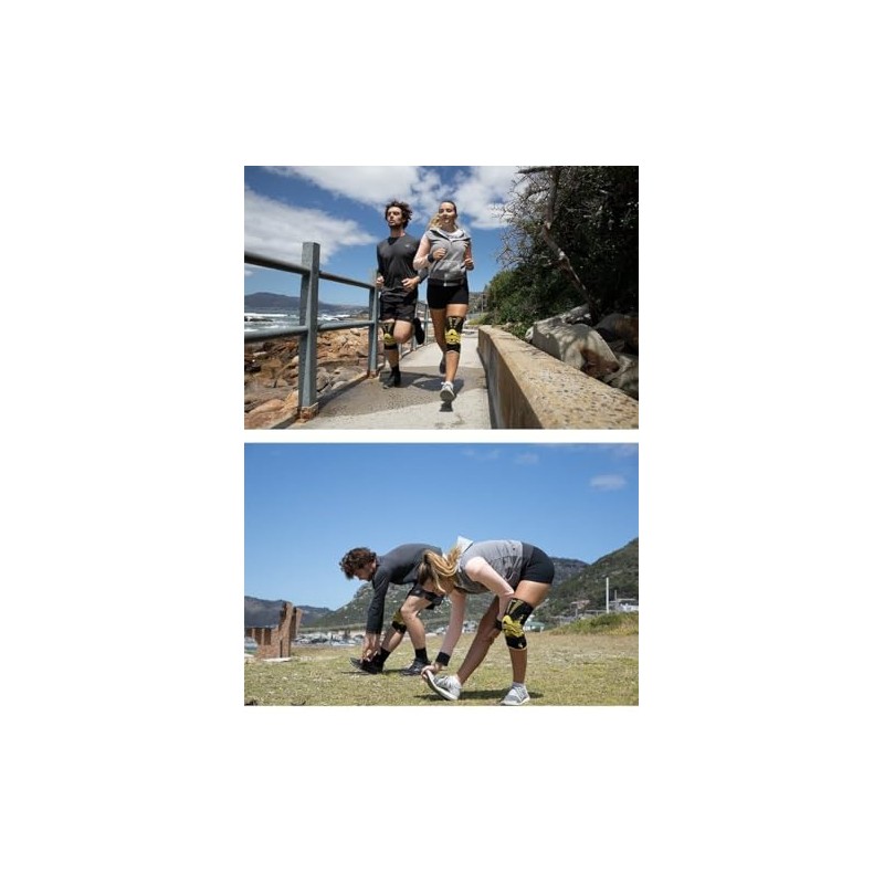 NatureHike HJ-K01-Wing-Professional External Stabilised Patella Knee Brace-Yellow/L