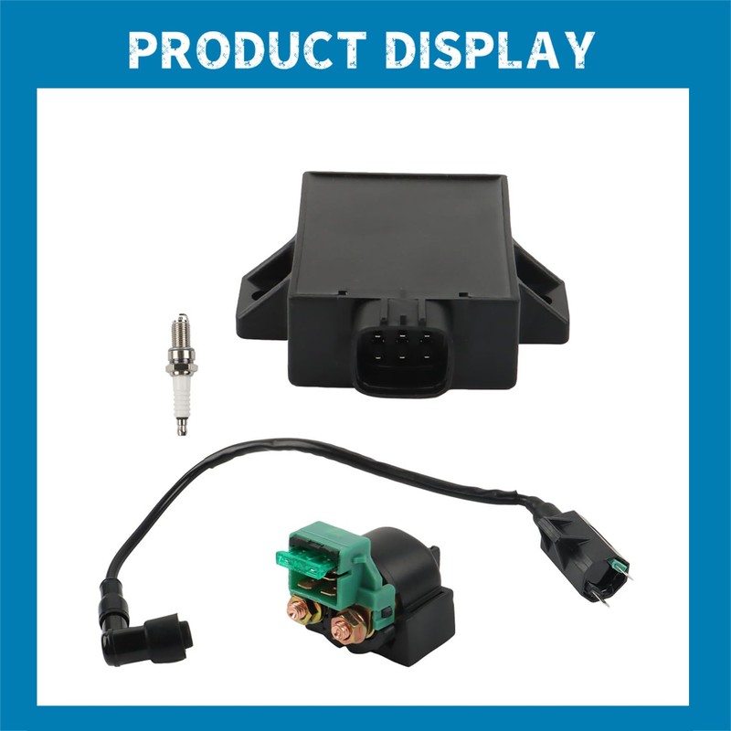 Silscvtt Ignition Coil CDI Box Starter Solenoid Relay Replacement for