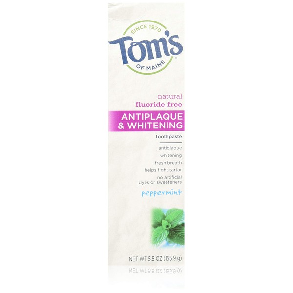 Toothpaste Antiplaque & Whitening Peppermint Tom's Of Maine 5.5 oz Paste