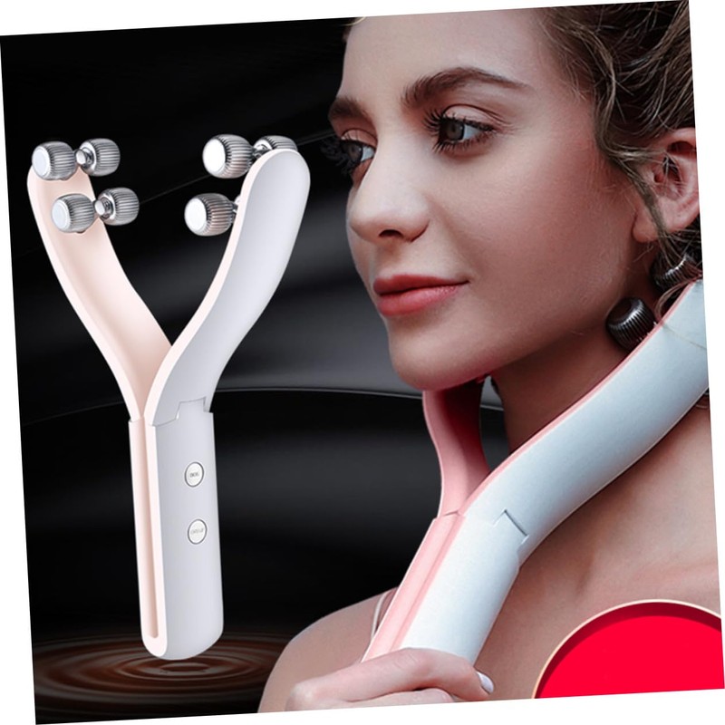 Baluue Face Massage Roller for v Face Lifting Orange Beauty