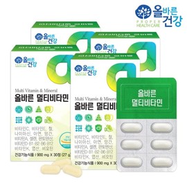 4 boxes of correct multivitamins (4-month supply), single option / 올바른 멀티비타민 4박스(4개월분), 단일옵션
