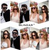 GLINDAR Polarized Shield Sunglasses for Men Square Flat Top Sports