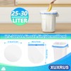 XUXRUS Bin Liners 30 L with Drawstring, White Bin Bags,