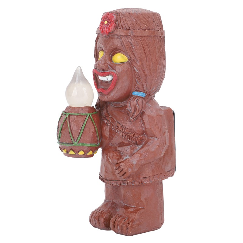 Mayan Smiling Face Totem Solar Light Creative Garden Solar Light