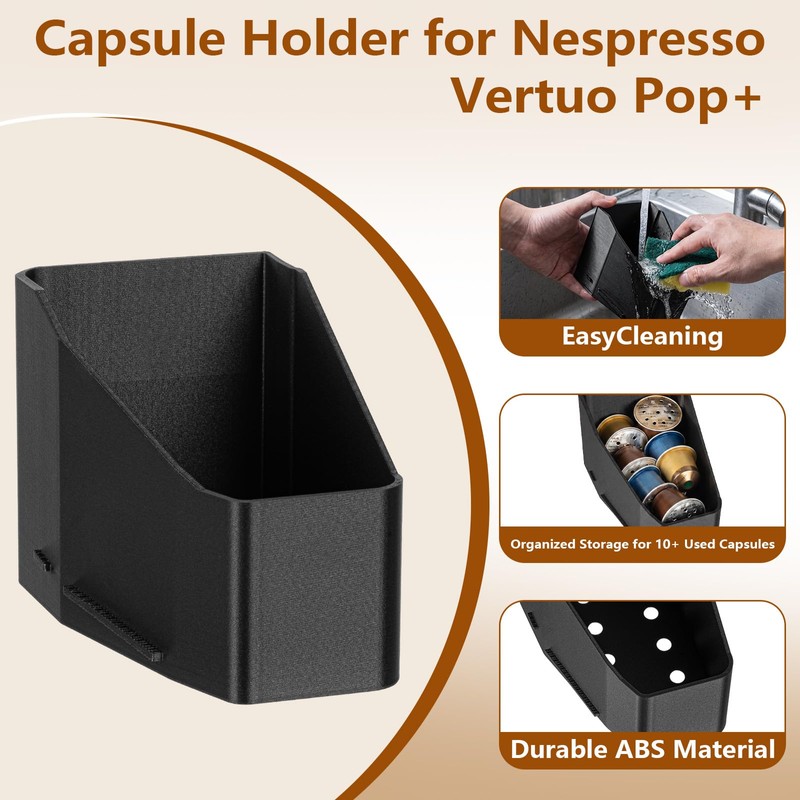 Replacement Capsule Container Compatible with Nespresso Vertuo Pop+