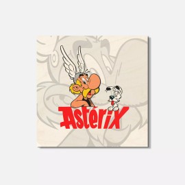 Unbranded Asterix Cartoon 4'' X 4'' Square Wooden Coaster