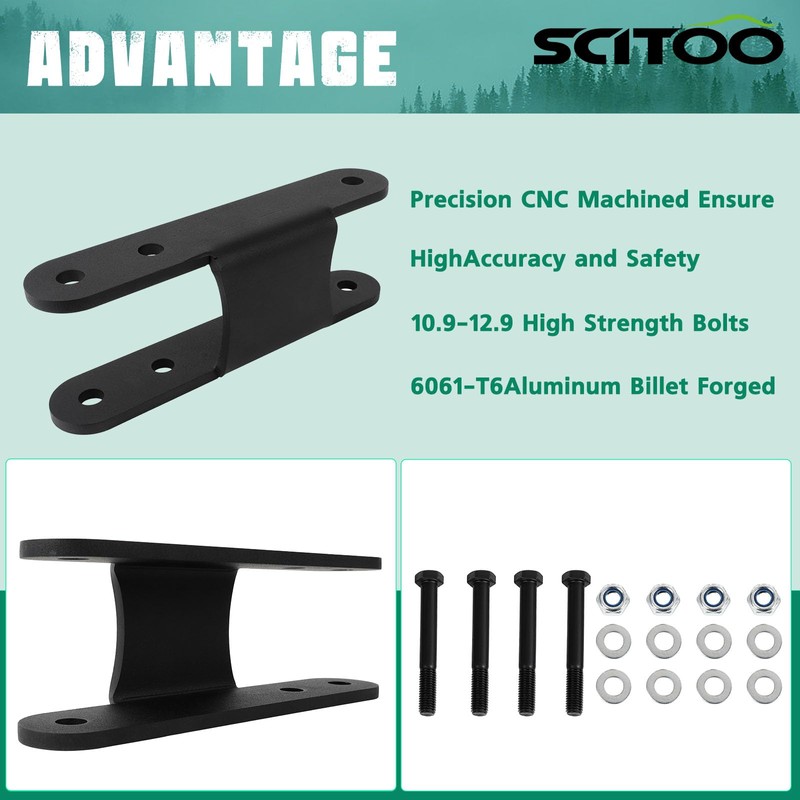 SCITOO 2.5 inch/ 2-3 inch Front/Rear Lift Leveling Kit 2.5"/