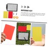 Outanaya Professional Soccer Referee Kit Cards Whistles Notepad Pen Wallet