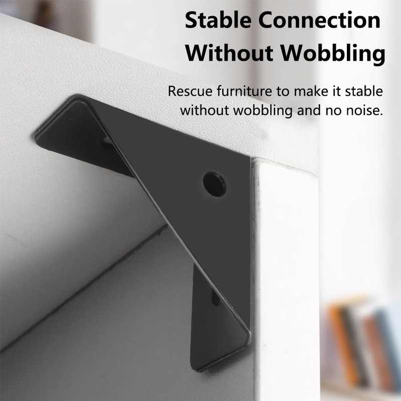 Corner Brackets 66mm x 66mm Triangle Corner Braces Connector Metal