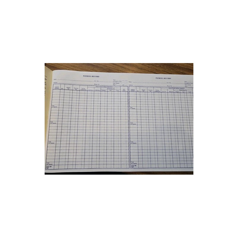 National Small Business Income Tax Record Bood Ledger New