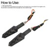 4Pcs Motorcycle LED Turn Signals Daytime Running Lights Blinker Front