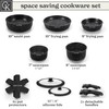 Country Kitchen Cookware Set with Removable Handle, Oven & RV