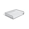 Staples TRU RED Side Load Stackable Metal Letter Tray, Silver,