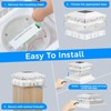 Solar Post Cap Lights, 6500K Cool White IP65 Waterproof Solar