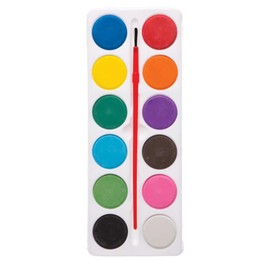 Baker Ross AW229 Kids Paint Blocks-Pack of 5, Watercolour Kits for Children's Arts and Crafts Activities, Parties or Classrooms, Assorted, 2 Piece Set