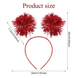 MUNKST Pom Pom Headband,Disco Ball Headband, Fashion Trend Headbands, Music Festivals, Concerts, Bars, Easter, Christmas, Children, Adults