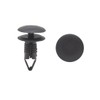uxcell 20Pcs Black Car Plastic Rivets Weatherstrip Fender Fastener Clip