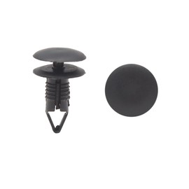 uxcell 20Pcs Black Car Plastic Rivets Weatherstrip Fender Fastener Clip 5mm