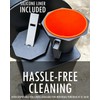 Upgraded Grease Bucket with Lid & Silicone Liner, Drip Bucket