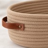 Oval Woven Fabric Storage Basket in White – Multifunctional Bathroom