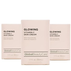 Glowing Vitamin C Skin Cream – Niacinamide, AHA & Vitamin E, 3-Pack (3x 1.7 fl oz)