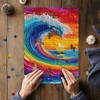 Impossible Puzzles for Adults 1000 Pieces, Colorful Ocean Wave Art