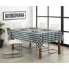 LAN&LAN - Rectangular Checked Tablecloth Washable Excellent for Indoor and