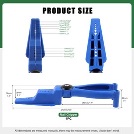 Keadic Nail Holder for Hammering Safety Plastic Pliers Secure Nails Finger Protective Slip Joint Pliers Tool Easy to Position for Screws and Finishing Nails Keeps Fingers Safe