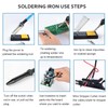 Soldering Iron, Soldering Iron Kit Electronics, 60W Adjustable Temperature Welding