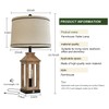 G-SAFAVA 23.75" Farmhouse Table Lamps USB A+C Charging Ports 3-Way