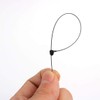 sourcing map 7" 1000 Pcs Black Snap Lock Pin Loop
