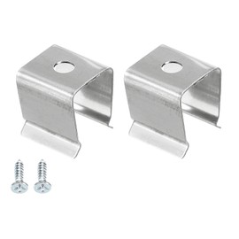 TOP-VIGOR 20 Stück Lichtschlauch-Befestigungsclips, LED-Lichtstreifen, Wandk, Befestigungsklemmen, Halter, Zubehör mit Schrauben für 8–11 mm, Neon-RGB-Lichtkabelband, Edelstahl