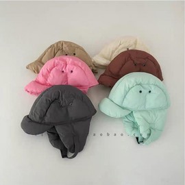 Kids' Padded Winter Balaclava Earflap Hat for Toddlers (lf2857) Free Size/49-53cm Gray 3ea