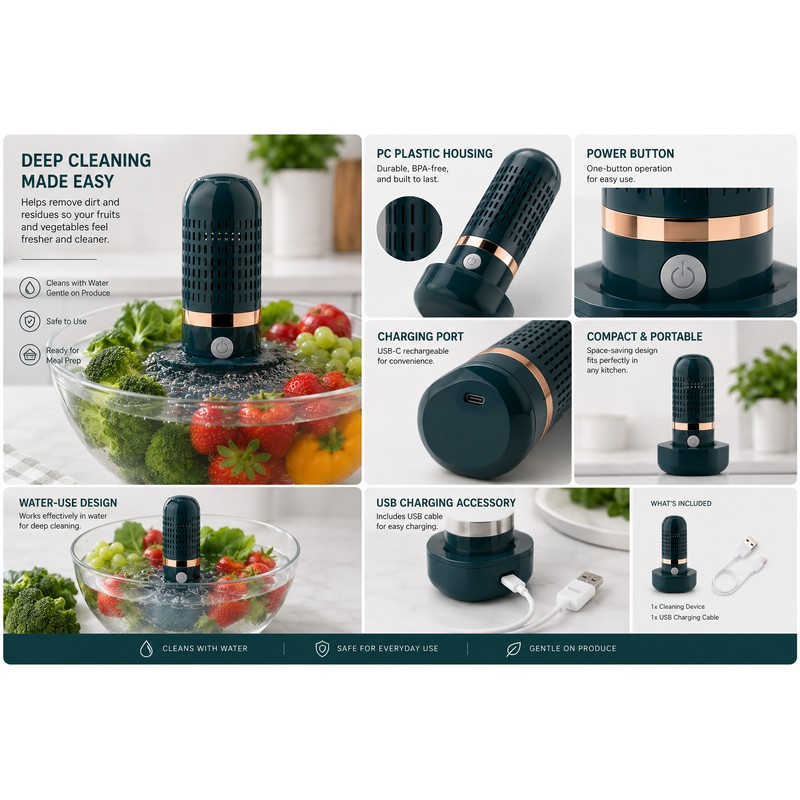 Fruit and Vegetable Cleaning Machine for Daily Produce Washing –