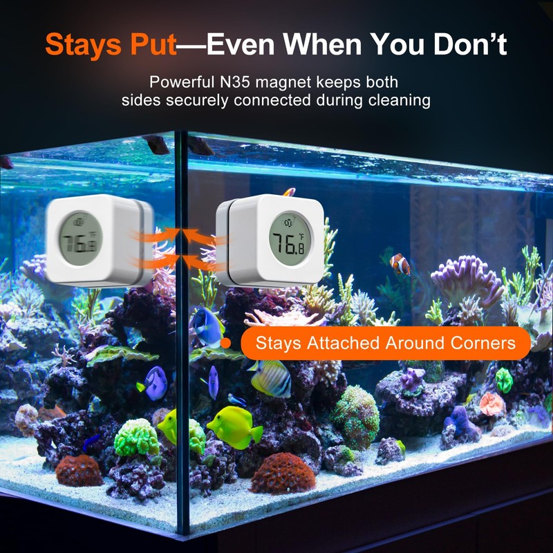 Oasirep Nano Aquarium Magnetic Algae Scraper, Built-in High Accuracy Digital