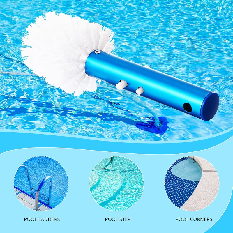 Corner and Step Pool Round Brush, Pool Step and Corner
