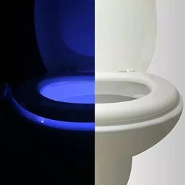 Vintar 16-Color Motion Sensor LED Toilet Night Light,Toilet Bowl 5-Stage Dimmer