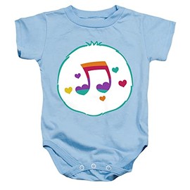 Popfunk Care Bears Heart Song Belly Unisex Infant Snap Suit for Baby, 18 Months, Light Blue