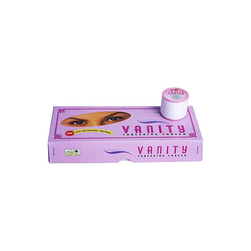Vanity Eyebrow Thread Antibacterial Cotton 300m 2 Spools