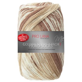 Frida's Wollhaus Pro Lana 100 g Golden Socks 4-Ply Fjord Socks Sock Yarn 16 Colours (181 | Beige Colour)