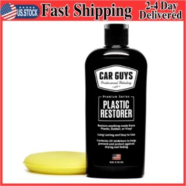 ‎CAR GUYS Plastic Restorer – Revives Plastic, Rubber & Vinyl, 8oz Kit with Applicator
