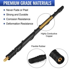 VOFONO - Antena para Jeep Wrangler Gladiator Rubicon Sahara Sport Unlimited JK JL JT 2007-2024, 13 Pulgadas en Espiral Flexible de Goma Jeep Antena de Repuesto Jeep Wrangler Gladiator Accesorios