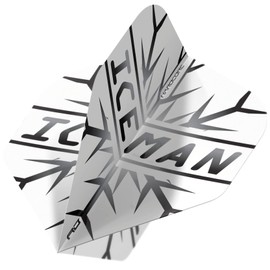 RED DRAGON Gerwyn Price Hardcore Iceman Black Extra Thick Dart Flights - 3 Sets per Pack (9 Dart Flights in Total)