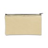 14 oz Natural Canvas Zipper Bag- 12 x 8 -