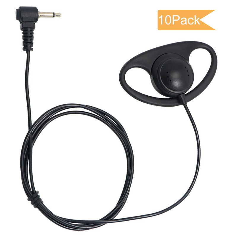 Auriculares de goma suave en forma de D de 3,5